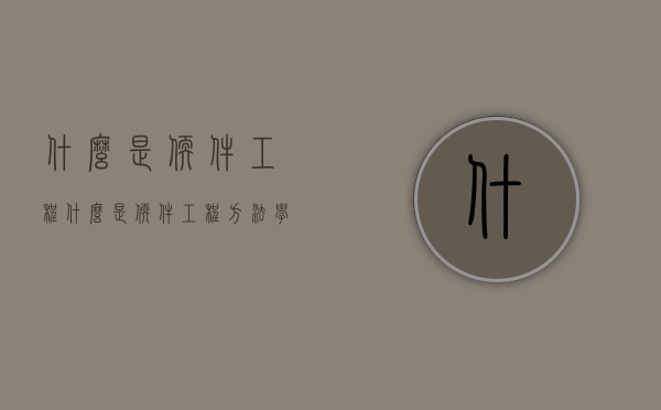 什么是软件工程（什么是软件工程方法学）