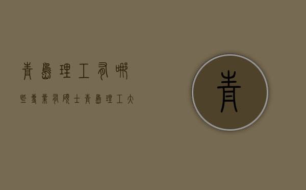 青岛理工有哪些专业有硕士（青岛理工大学本科专业有哪些）