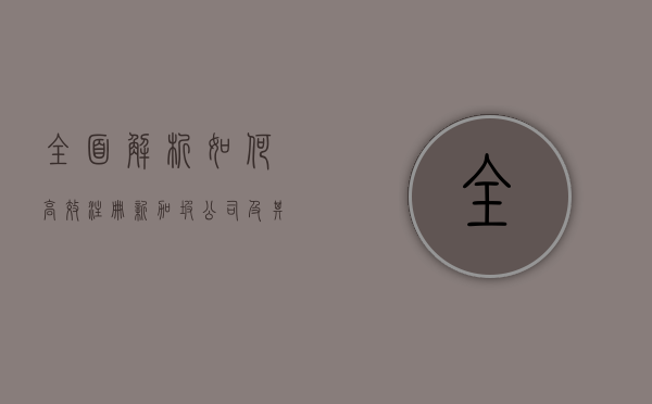 全面解析，如何高效注册新加坡公司及其优势