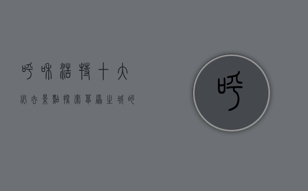 呼和浩特十大必去景点，探索草原之城的独特魅力