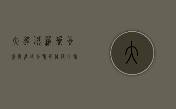 大连俄罗斯风情街，异域风情的浪漫之旅