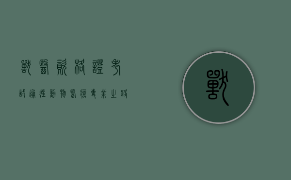 兽医资格证考试，通往动物医疗专业之路的挑战与机遇