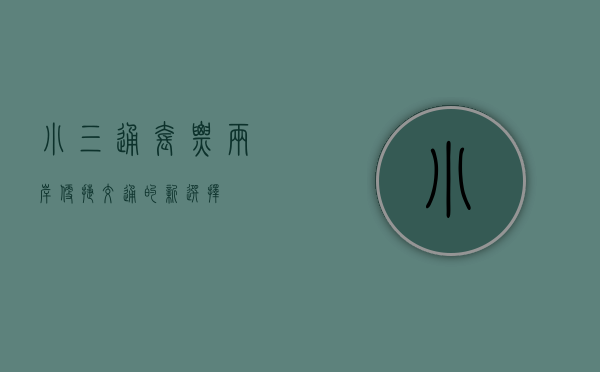 小三通套票，两岸便捷交通的新选择
