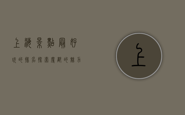 上海景点最好玩的排名，探索魔都的魅力与精彩