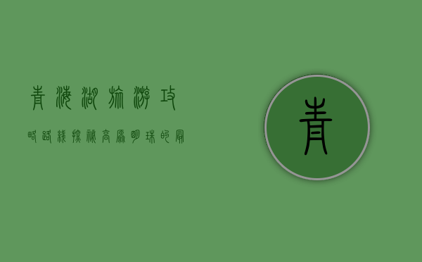 青海湖旅游攻略路线，探秘高原明珠的最佳玩法