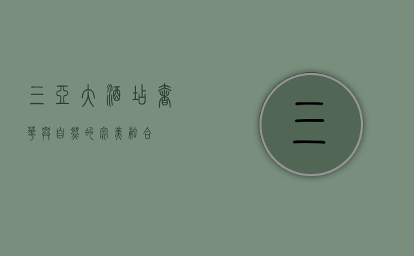 三亚大酒店，奢华与自然的完美融合