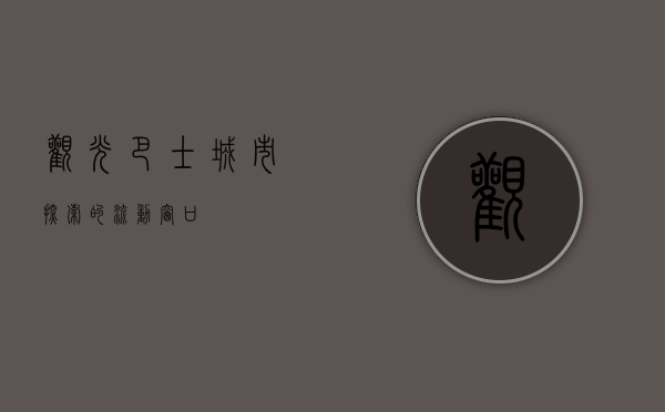 观光巴士，城市探索的流动窗口