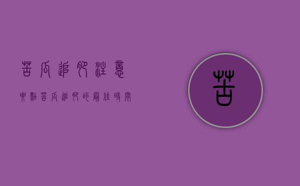 苦瓜追肥注意要点（苦瓜追肥的最佳时间）