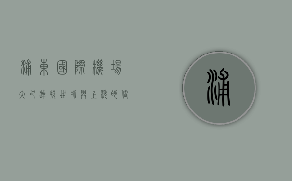 浦东国际机场大巴，连接世界与上海的便捷之桥