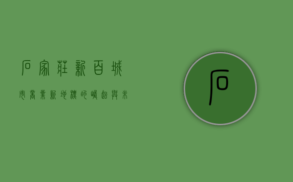 石家庄新百，城市商业新地标的崛起与未来展望