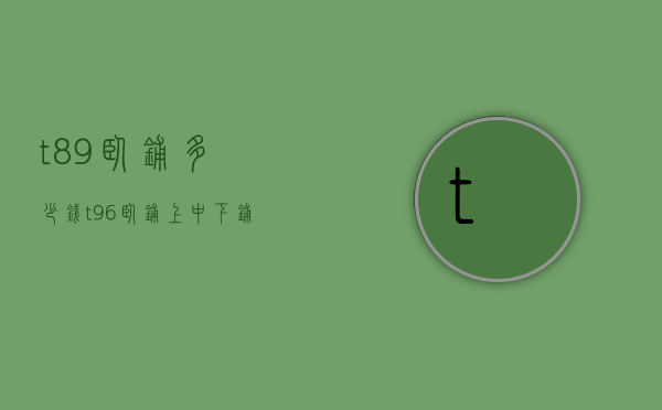t89卧铺多少钱（t96卧铺上中下铺价格）