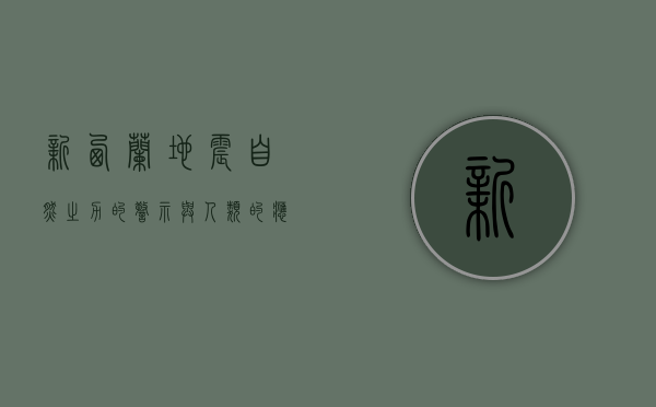 新西兰地震，自然之力的警示与人类的应对