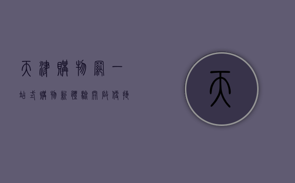 天津购物网，一站式购物新体验，开启便捷生活新篇章