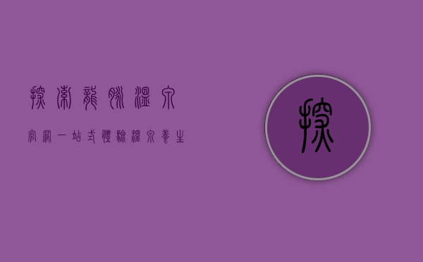 探索龙脉温泉官网，一站式体验温泉养生与文化之旅