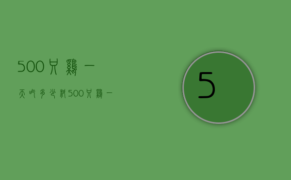 500只鸡一天吃多少料（500只鸡一天吃多少料酒）