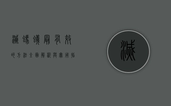 灭蚂蚁最有效的方法，全面解析与实用指南