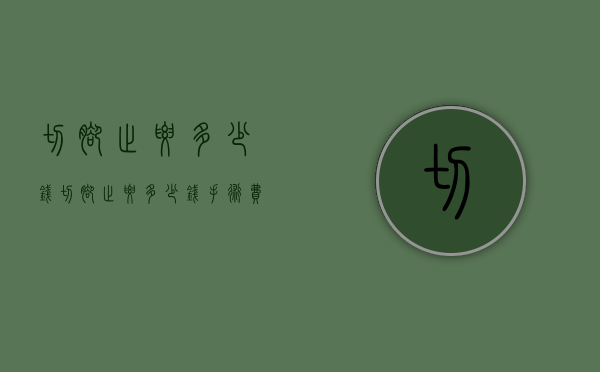 切脚趾要多少钱（切脚趾要多少钱手术费）