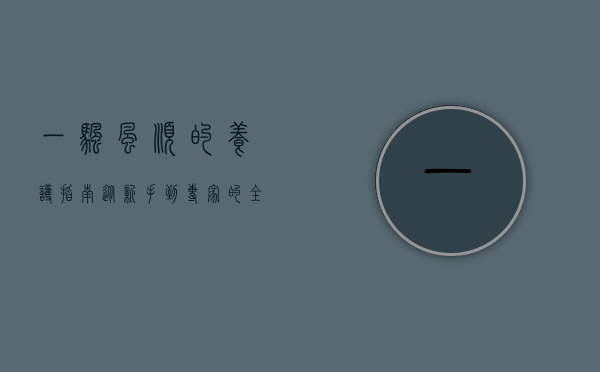 一帆风顺的养护指南，从新手到专家的全面解析