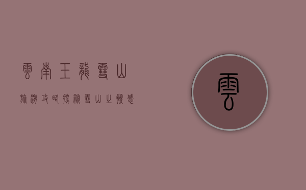 云南玉龙雪山旅游攻略，探秘雪山之巅，感受自然与文化的完美交融