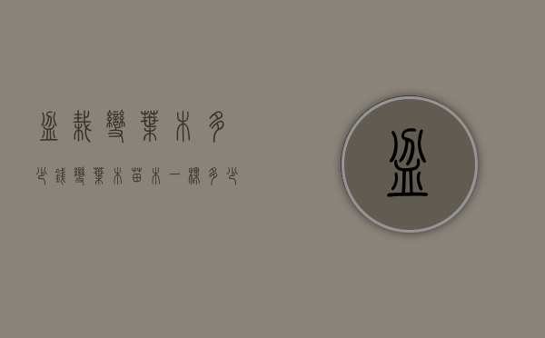 盆栽变叶木多少钱（变叶木苗木一棵多少钱）