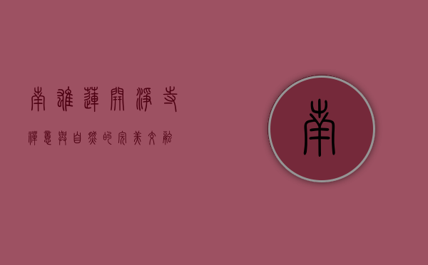 南雄莲开净寺，禅意与自然的完美交融