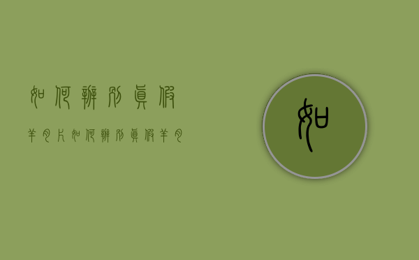 如何辨别真假羊肉片（如何辨别真假羊肉片图片）