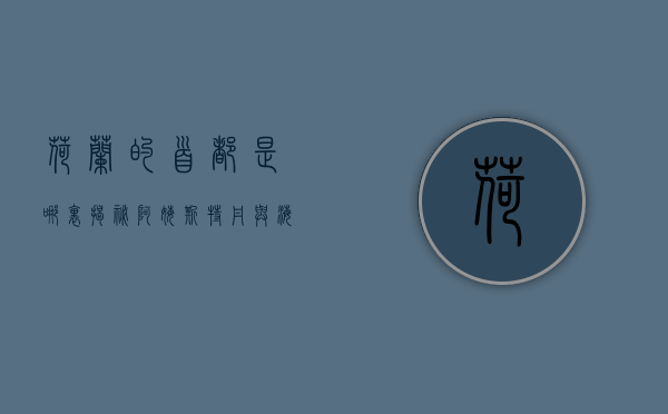 荷兰的首都是哪里？揭秘阿姆斯特丹与海牙的独特关系