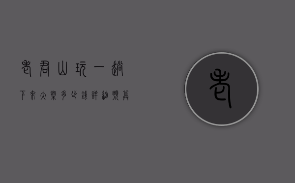 老君山玩一趟下来大概多少钱？详细预算攻略助你轻松规划