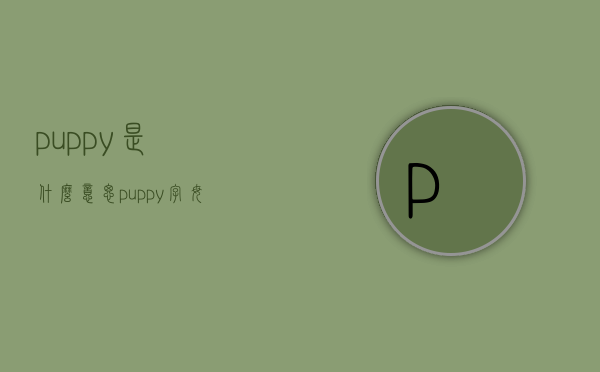 puppy是什么意思（puppy字母圈是什么意思）