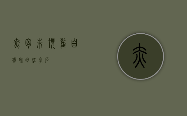 赤胸朱顶雀，自然界的红宝石