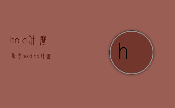 hold什么意思（holding什么意思）