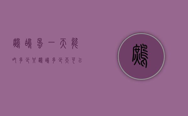 鹧鸪蛋一天能吃多少只（鹧鸪多少天可以下蛋）