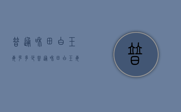 普通和田白玉每克多少（普通和田白玉每克多少元）