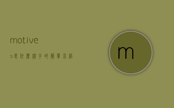 motives是什么牌子的简单介绍