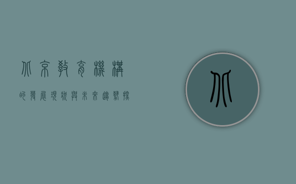 北京教育机构的发展现状与未来趋势探析