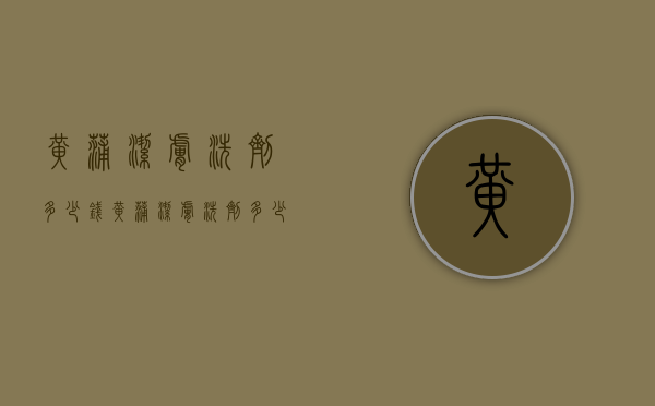黄蒲洁肤洗剂多少钱（黄蒲洁肤洗剂多少钱一瓶）