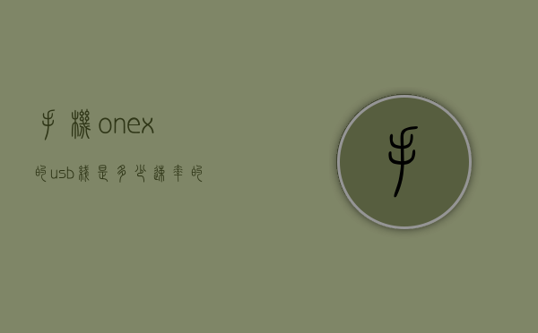 手机onex的usb线是多少速率的的简单介绍