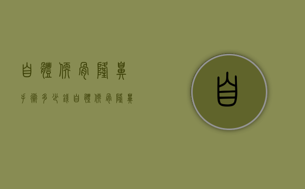 自体软骨隆鼻手术多少钱（自体软骨隆鼻术费用）
