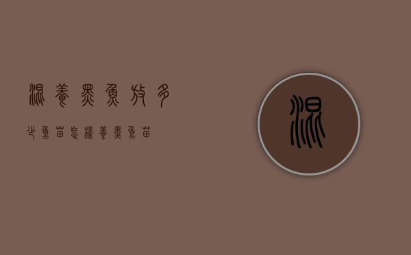 混养黑鱼放多少鱼苗（怎样养黑鱼苗）