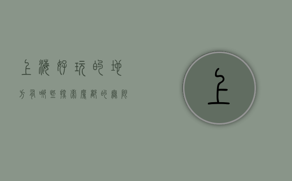 上海好玩的地方有哪些？探索魔都的无限魅力