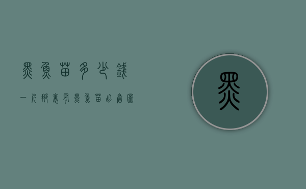 黑鱼苗多少钱一斤（那里有黑鱼苗出售图片与单价）
