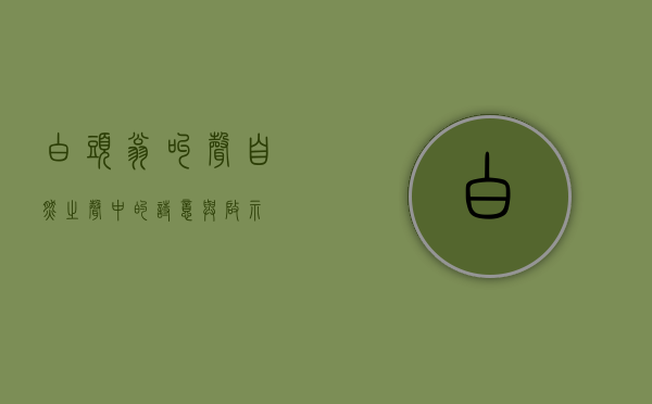 白头翁叫声，自然之声中的诗意与启示