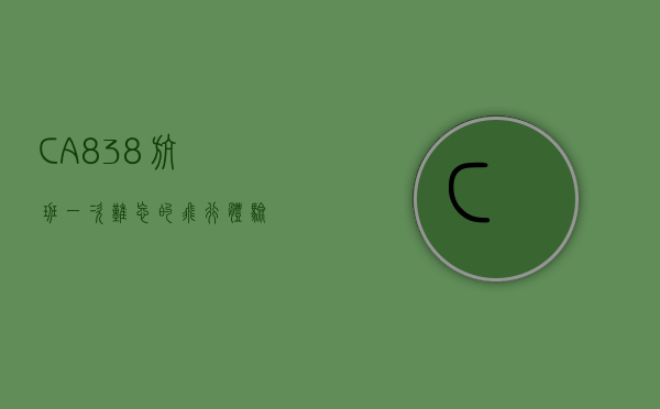 CA838航班，一次难忘的飞行体验