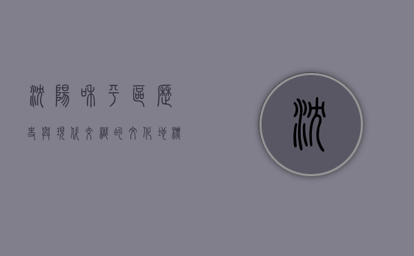 沈阳和平区，历史与现代交织的文化地标