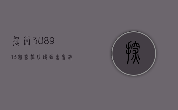 探索3U8943，从神秘代码到未来科技的无限可能