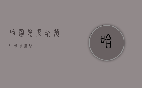 哈图怎么玩（德哈卡怎么玩）