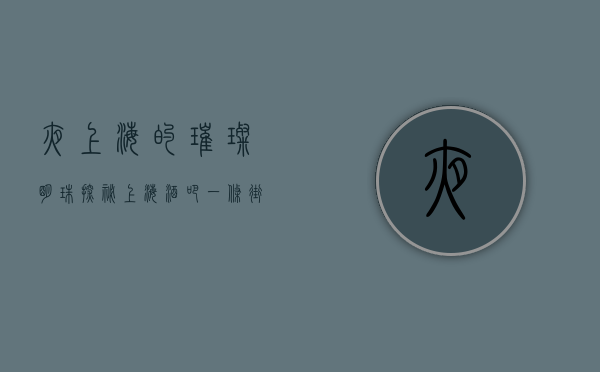 夜上海的璀璨明珠，探秘上海酒吧一条街的独特魅力