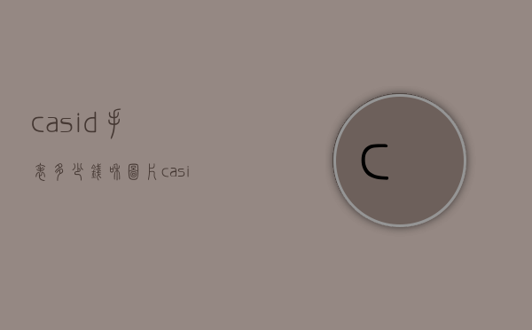 casid手表多少钱和图片（casio是什么牌子的手表）
