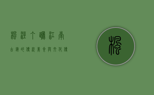 枫泾丁蹄，江南古镇的传统美食与文化传承