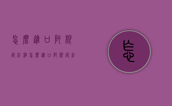 怎么进口阿根廷红酒（怎么进口阿根廷红酒品牌）
